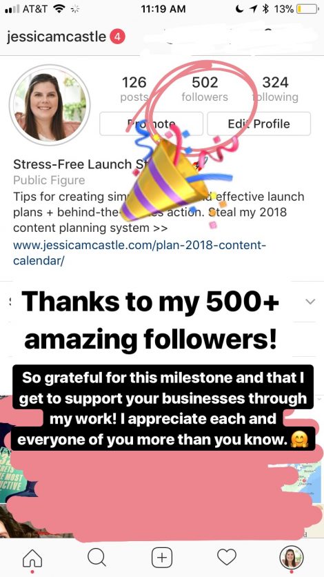 500 instagram followers